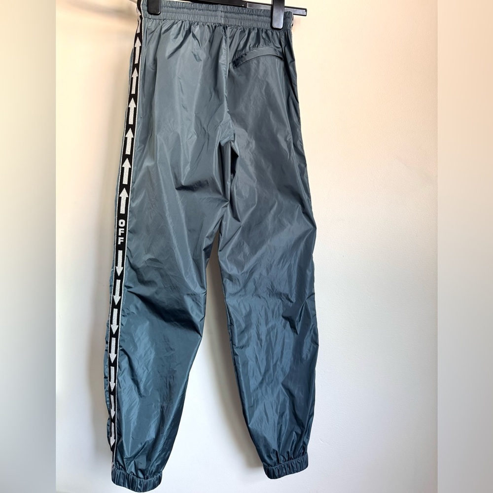 Off-White Blue Joggers with Arrow Detail
